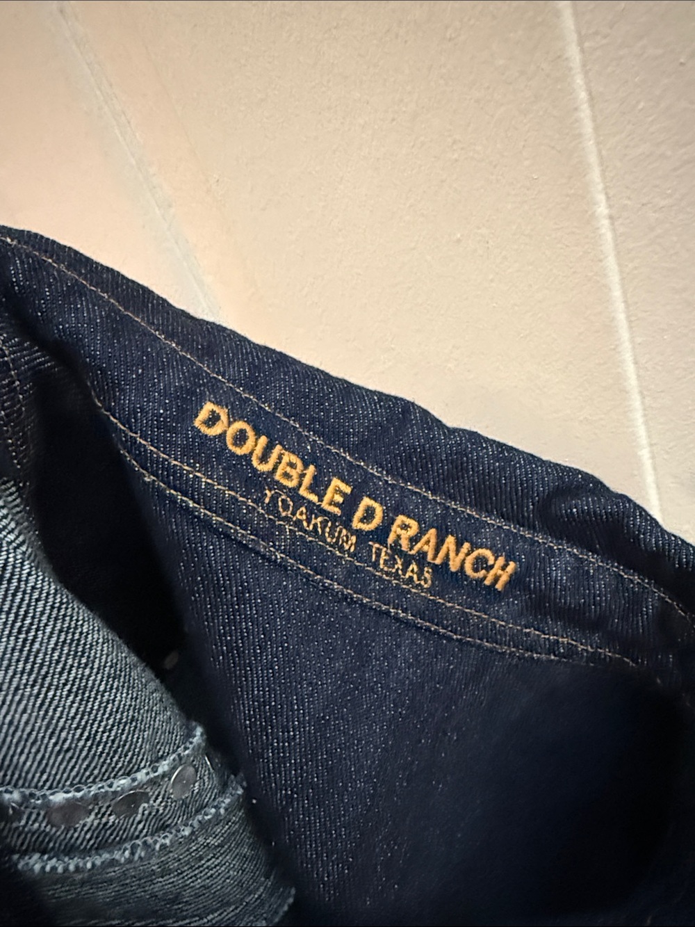 NWT Double D Ranch Dark Blue Embroidered 'Pure Country' Denim Jacket 2X - Picture 7 of 12